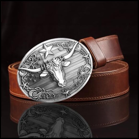 Stainless Brass Alloy Beer Holder Belt Buckle Western Cowboy Novelty main image 4
